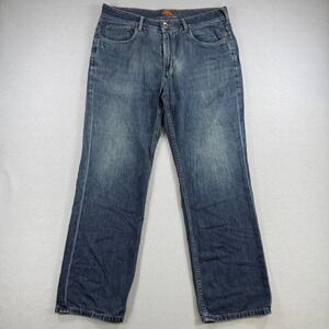 Tommy Bahama Jeans Mens 35x30 Dark Wash Cayman Relaxed Denim Straight Relax